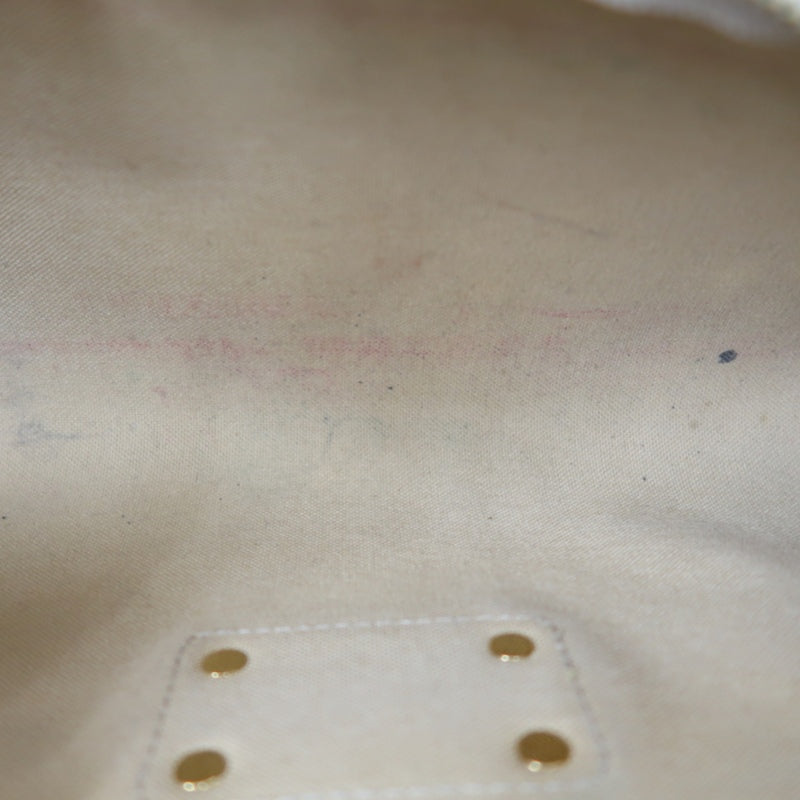 Louis Vuitton Eva Damier Azur Shoulder Bag, White with Gold Hardware, Includes Strap, PVC Material