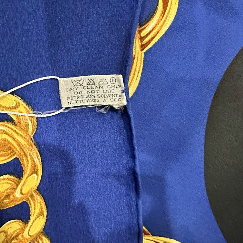 CHANEL Scarf, Blue Tone, with Tag