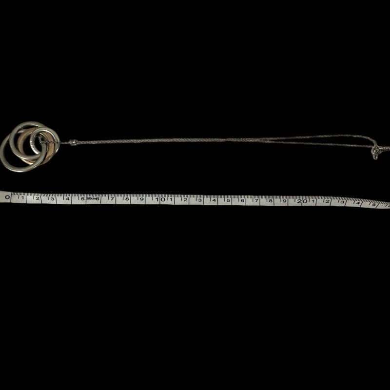 Tiffany & Co. 925 Silver Locking Circle Necklace
