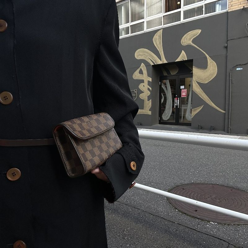 Louis Vuitton Damier Brown PVC Pochette Florentine Belt Bag