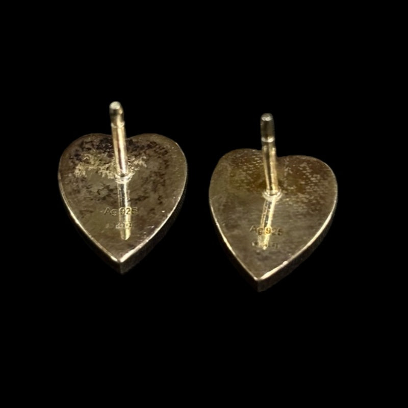 GUCCI Heart Earrings, 925 Sterling Silver, With Box & Dust Bag, 3.36g