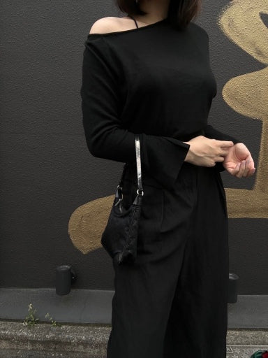 Louis Vuitton (LV) Little Boulogne, Black Denim Canvas, Horn-shaped Shoulder Bag