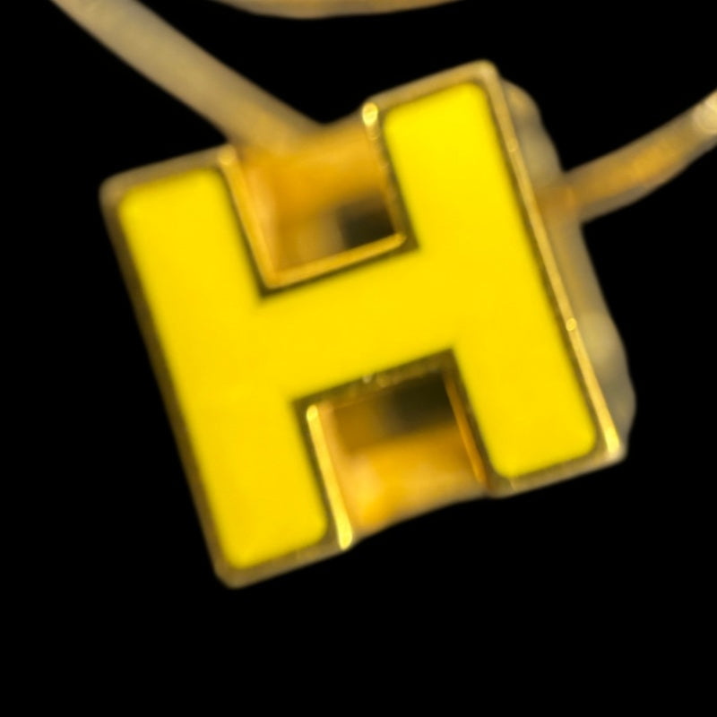 HERMES Necklace Gold Plated Gold Hardware Yellow Old Version Chain