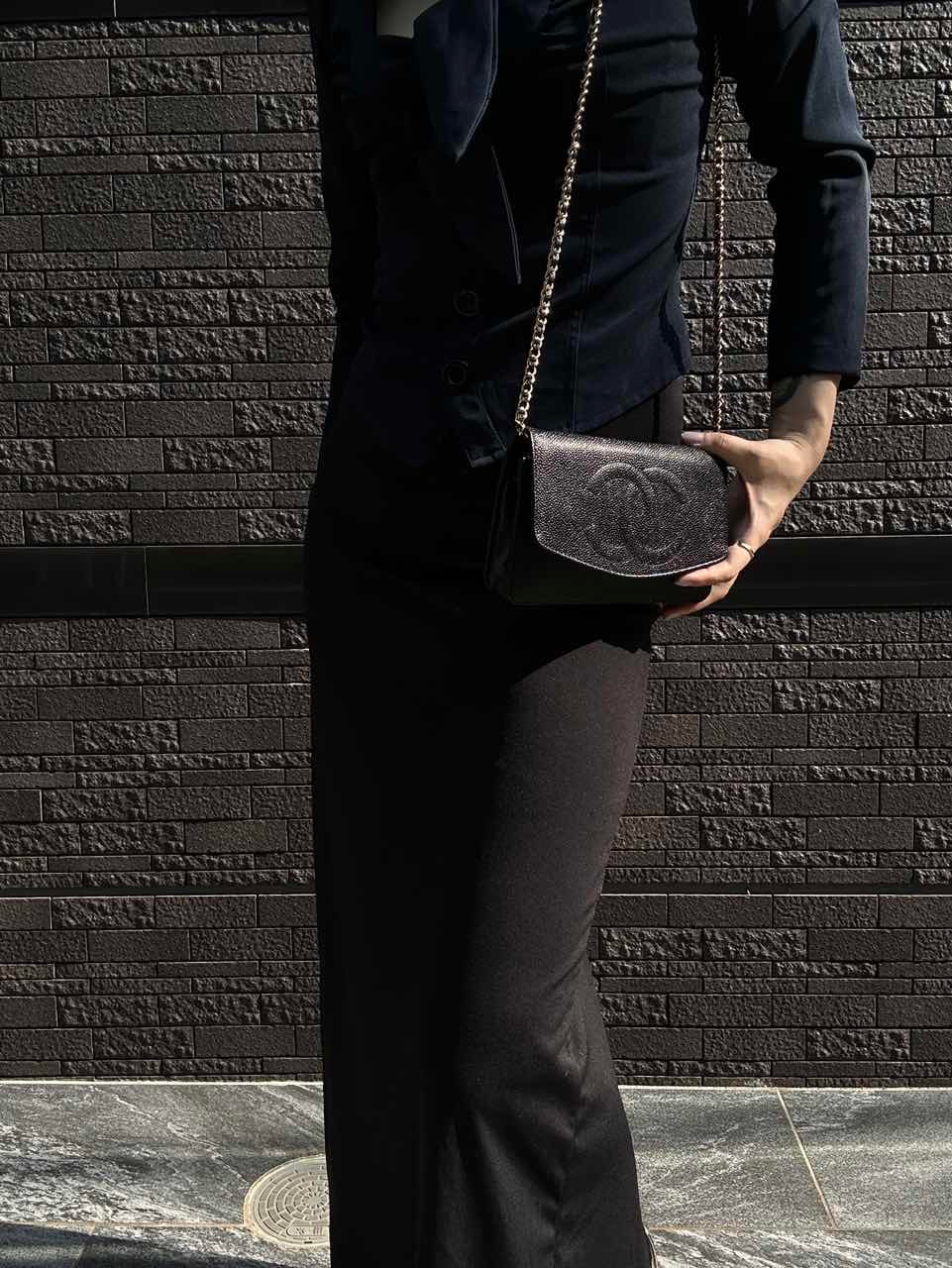 CHANEL Crossbody & Shoulder Bag, Caviar Leather, Black