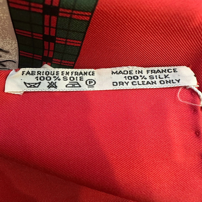 HERMES Scarf, Red Tone, With Tag