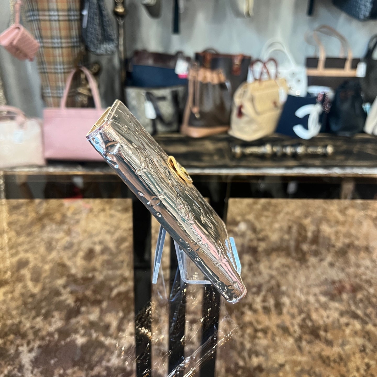LOUIS VUITTON (LV) Miroir Agenda Gold Notebook with Dust Bag