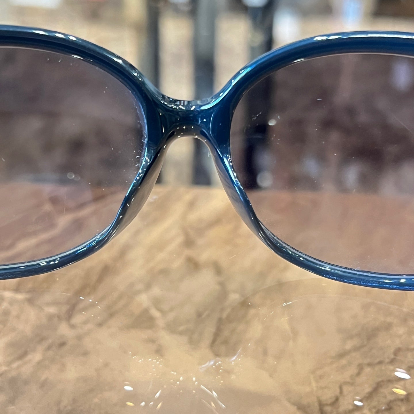 Chloe Black and Brown Resin Frame Sunglasses With Box and Case