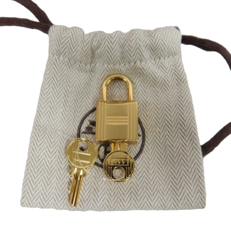 HERMES Picotin Handbag, Taurillon Clemence Calfskin, Brown, with Cadena & 2 Keys, Full Set with Box