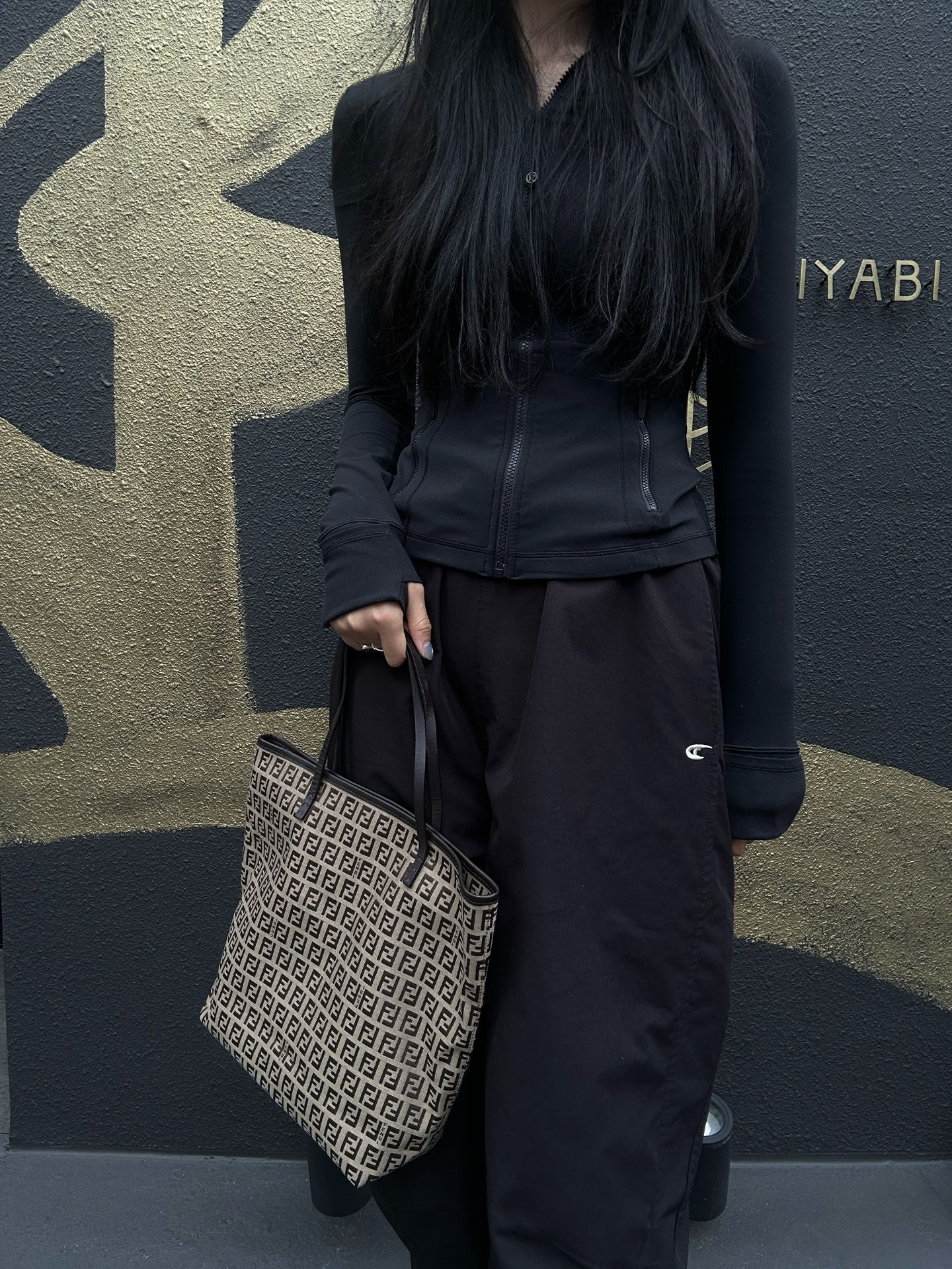 FENDI Zucchino Canvas, Tote & Shoulder Bag, Brown
