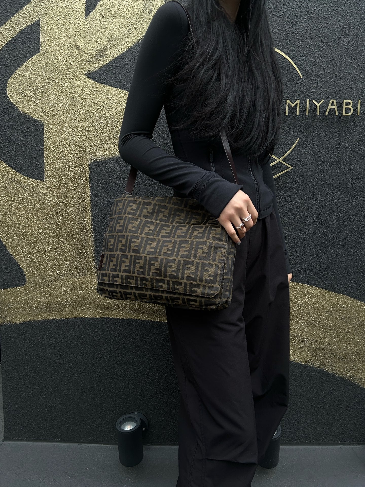 FENDI Zucca Canvas, Shoulder & Crossbody Bag, Brown