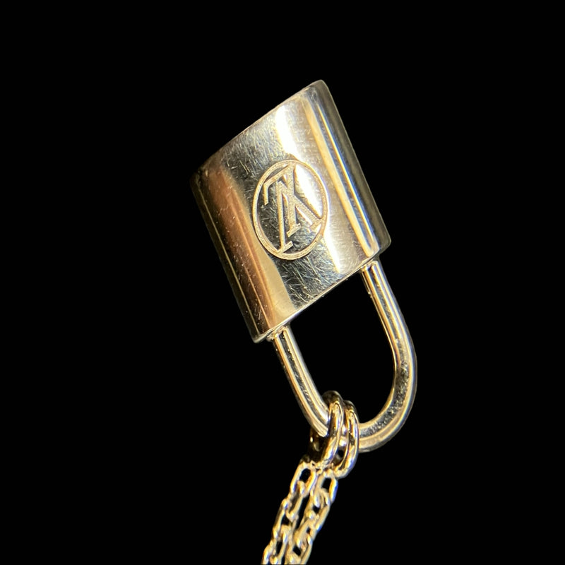 LOUIS VUITTON necklace, silver-tone alloy hardware, with dust bag