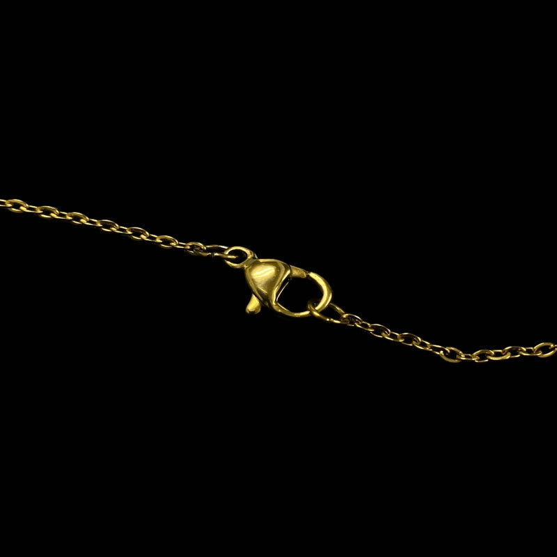 MK necklace, gold-tone alloy hardware