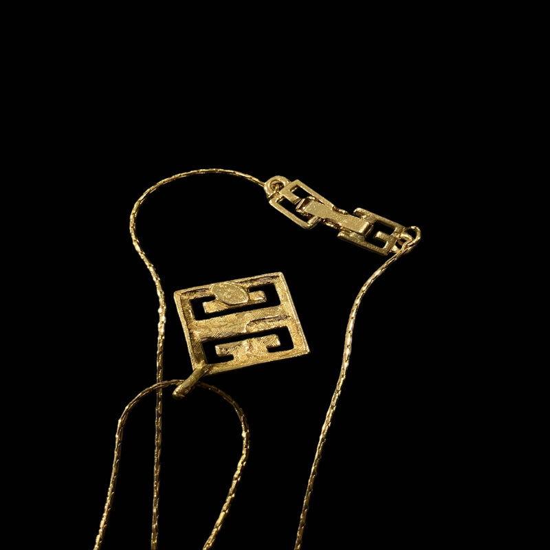 GIVENCHY Logo Necklace With Gold Alloy & Gold Hardware