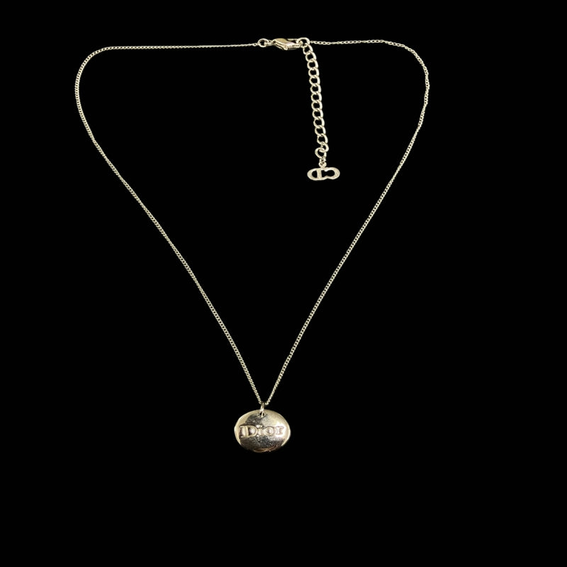 DIOR necklace, 925 sterling silver hardware, silver-tone finish