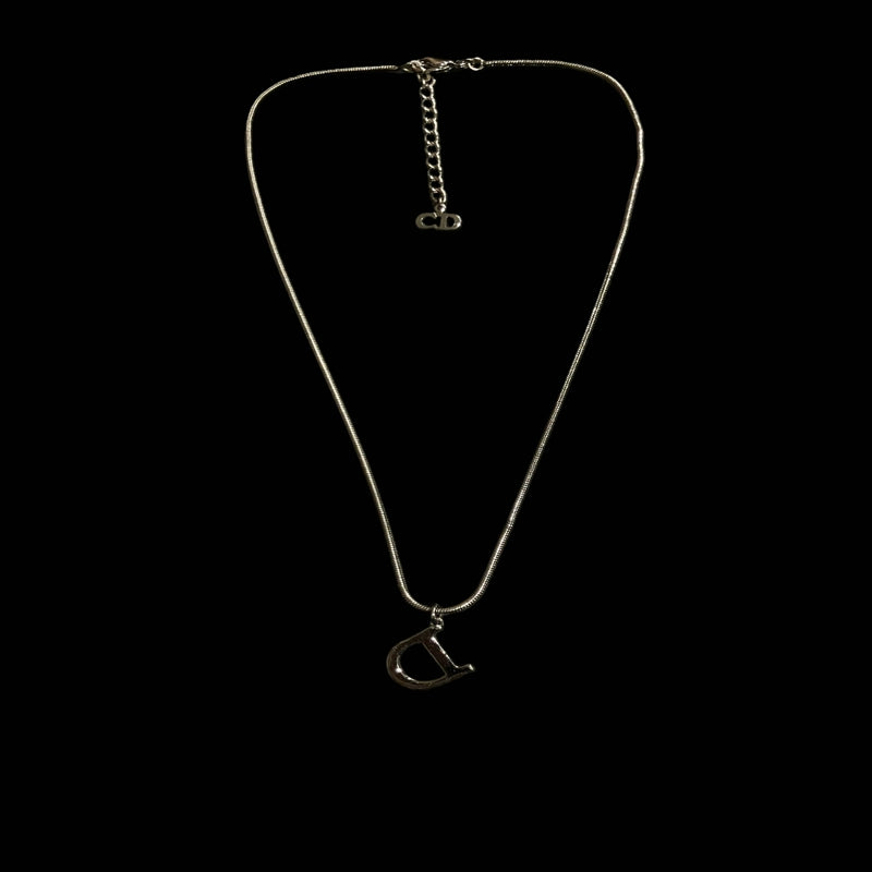 DIOR necklace, silver-tone alloy hardware