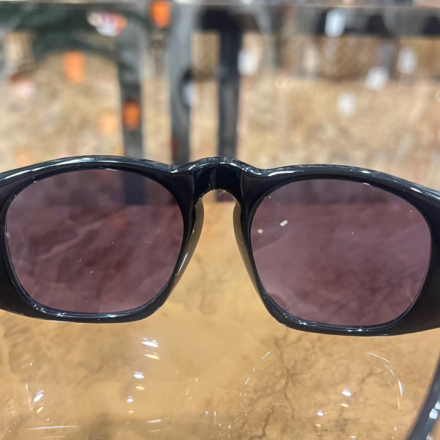 CHANEL Sunglasses Black Resin Frame With Original Case