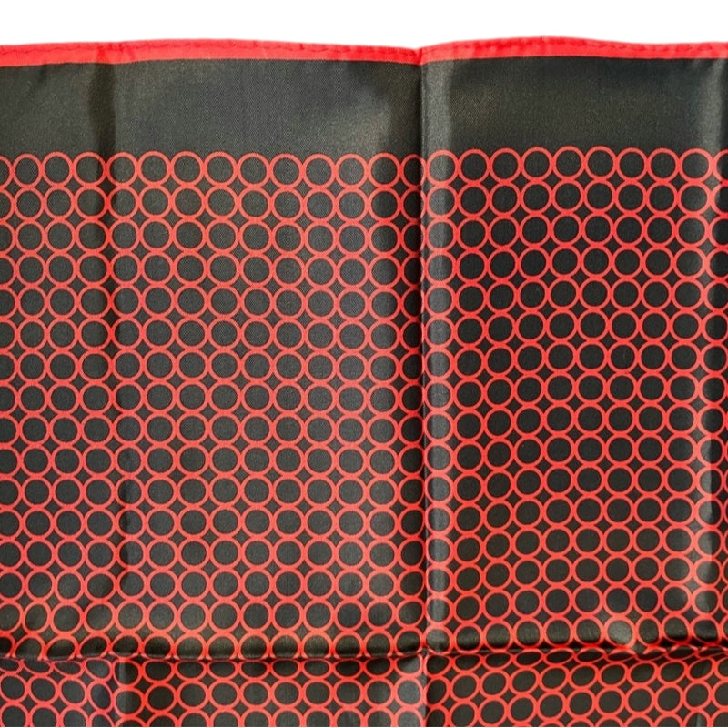 YSL black and red checkered scarf/handkerchief, no care label