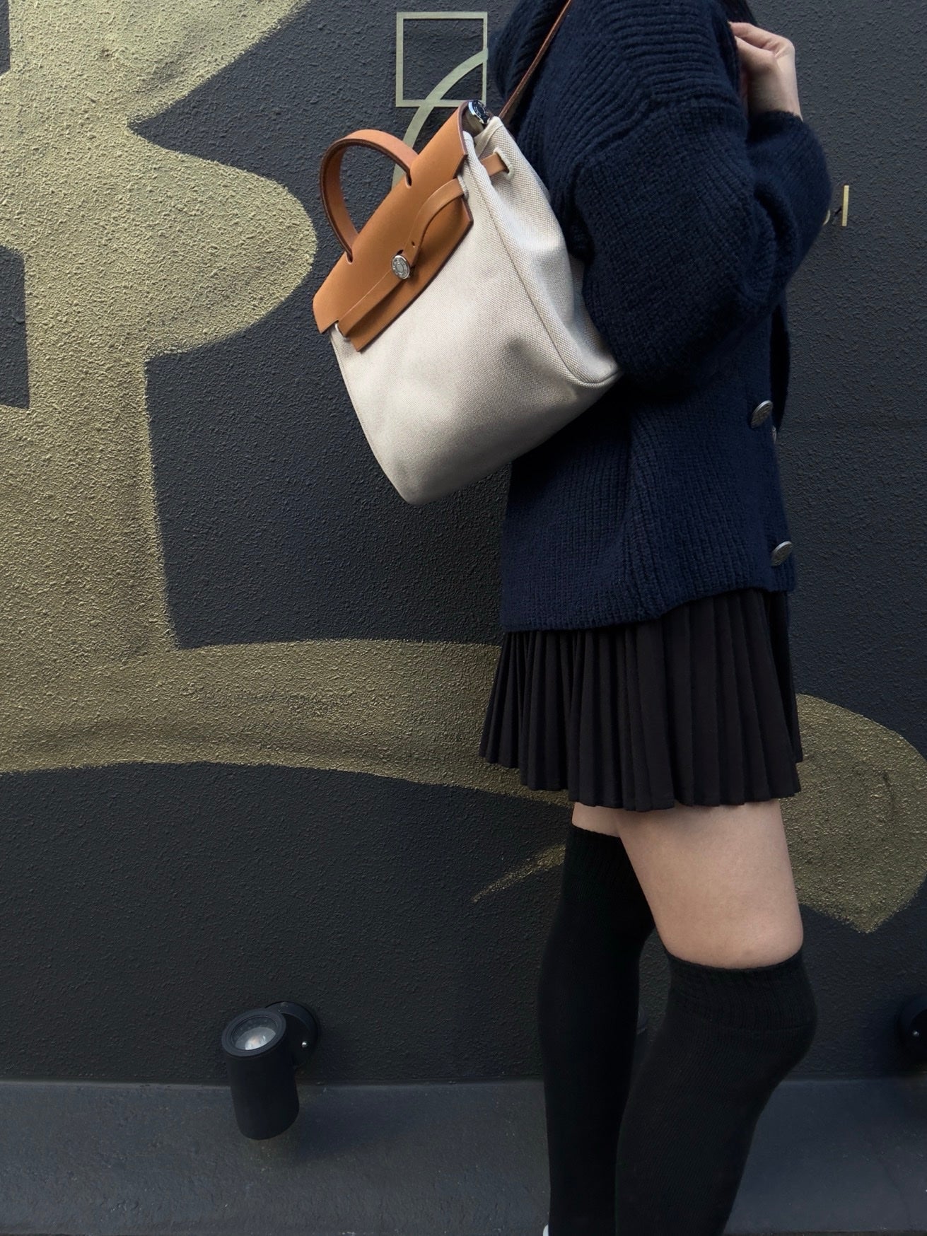 HERMES Beige & Brown Herbag Handbag (With 2 Dust Bags, 2 Padlocks & Keys, Clochette, Extra Bag & Shoulder Strap, Full Box, Canvas)