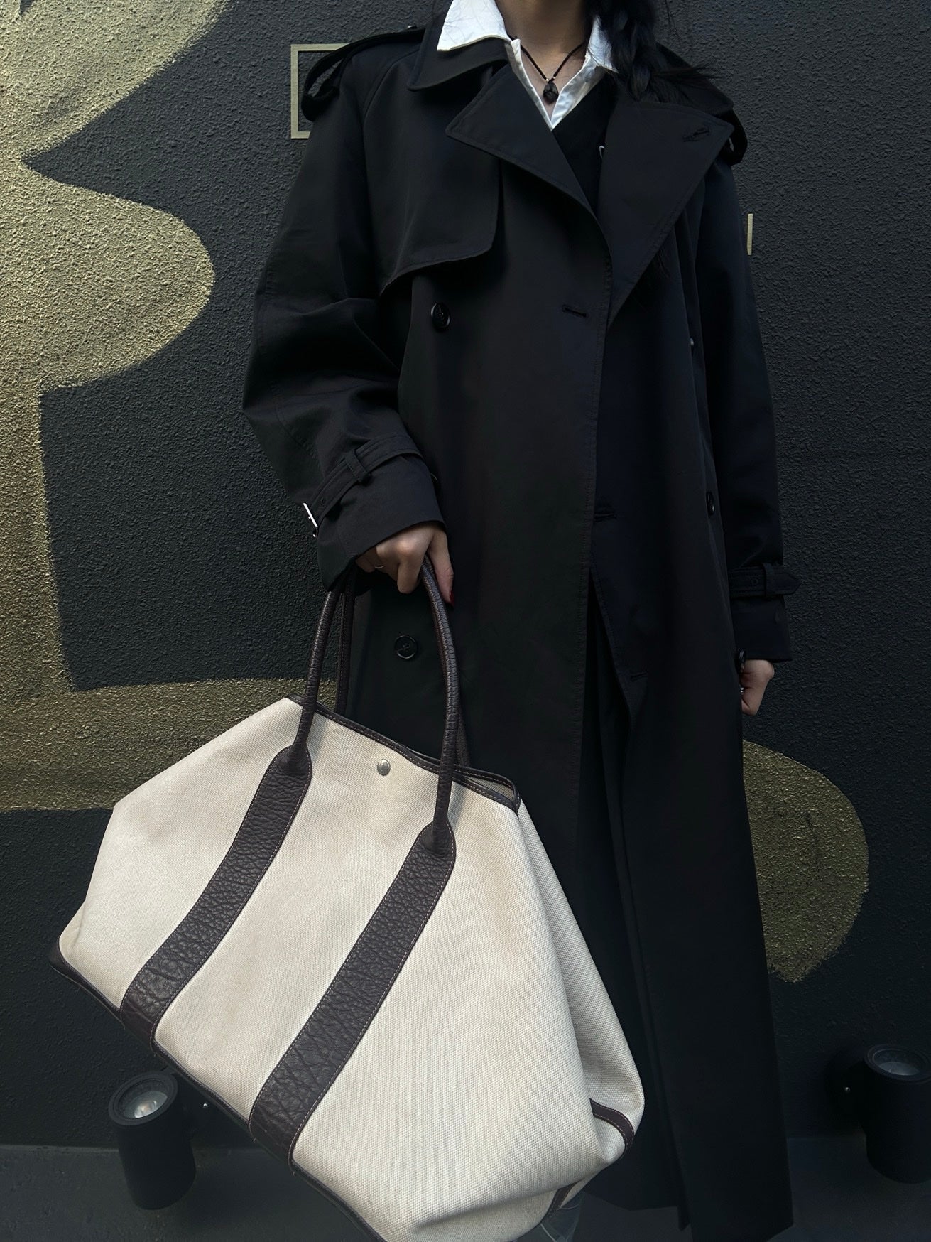 Hermes Beige Toile Ash Garden Party Tote Handbag