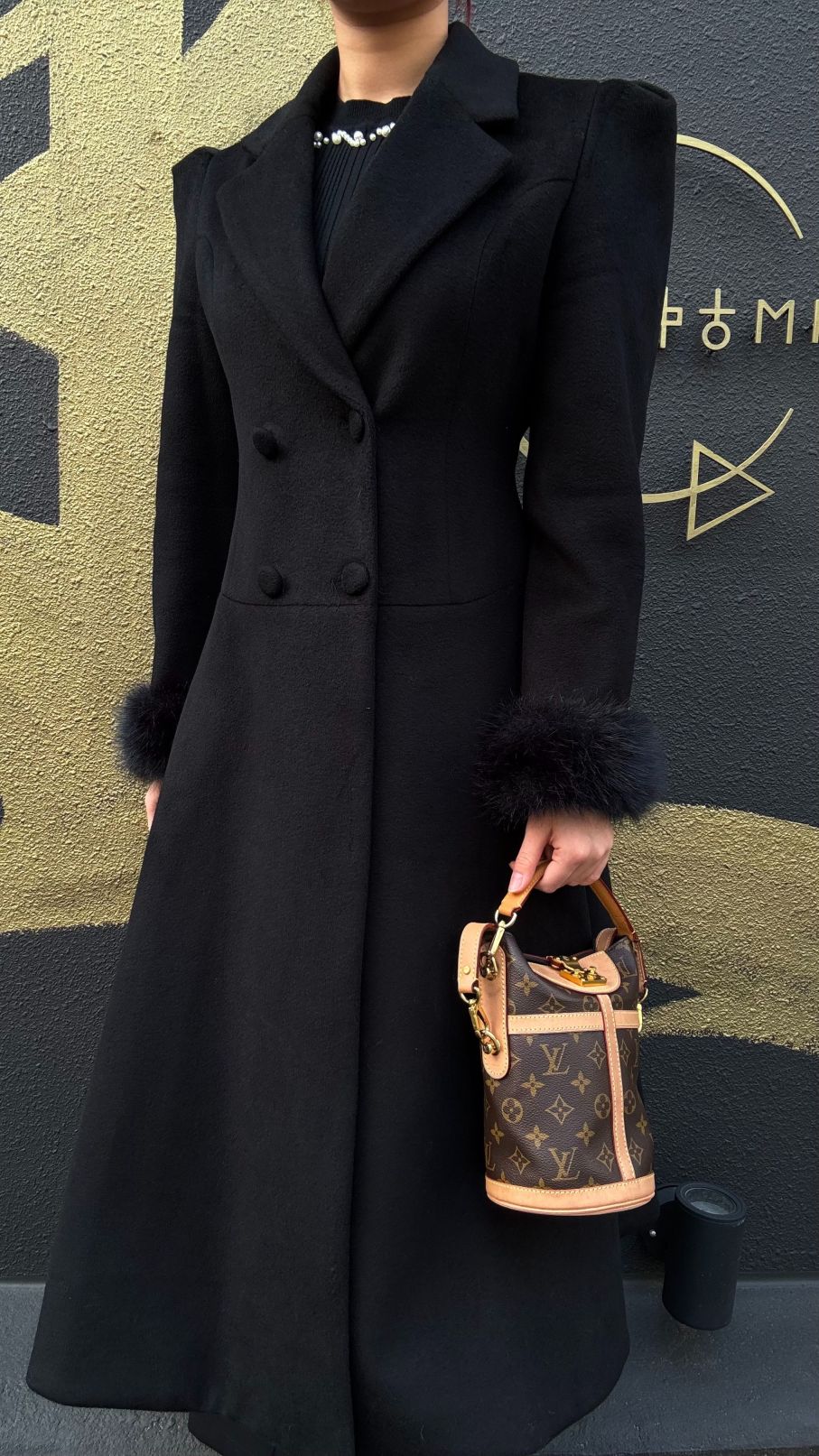 Louis Vuitton Duffle Bag Monogram Handbag Brown Monogram PVC With Shoulder Strap