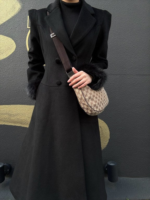 GUCCI GG Canvas Shoulder Bag, Brown with Silver Hardware