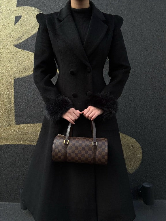 LOUIS VUITTON Papillon 26 Handbag, Brown Damier Canvas with PVC, Shoulder Bag