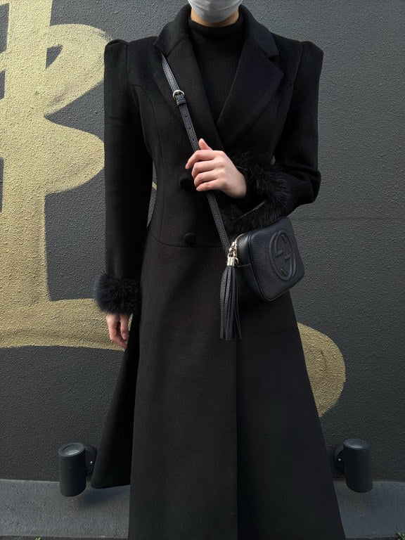 GUCCI Soho Shoulder Bag, Leather, Black