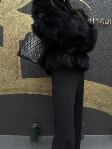 CHANEL Matelasse Lambskin Black Gold-Tone Hardware Shoulder Bag