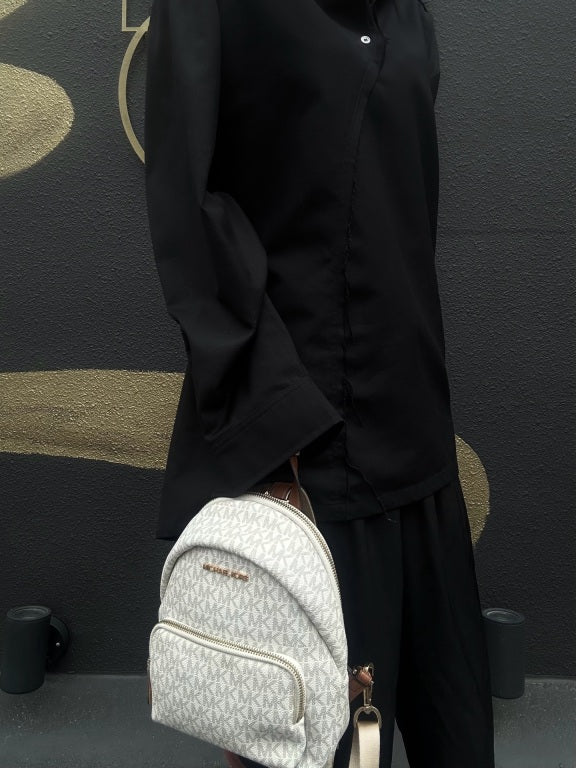 MICHAEL KORS MK Signature PVC Backpack Beige