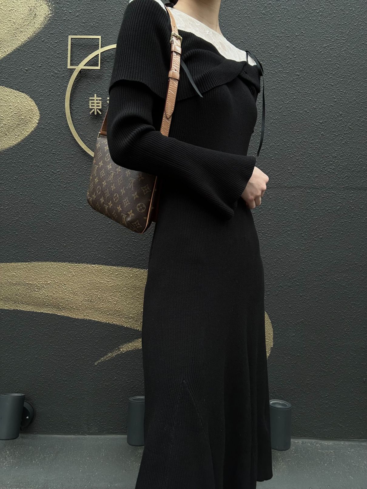 LOUIS VUITTON Monogram Musette Tango Shoulder Bag Pvc Brown
