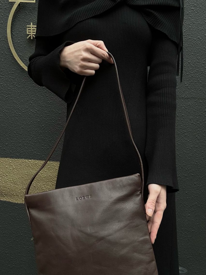 LOEWE Shoulder Bag Brown with Dust Bag