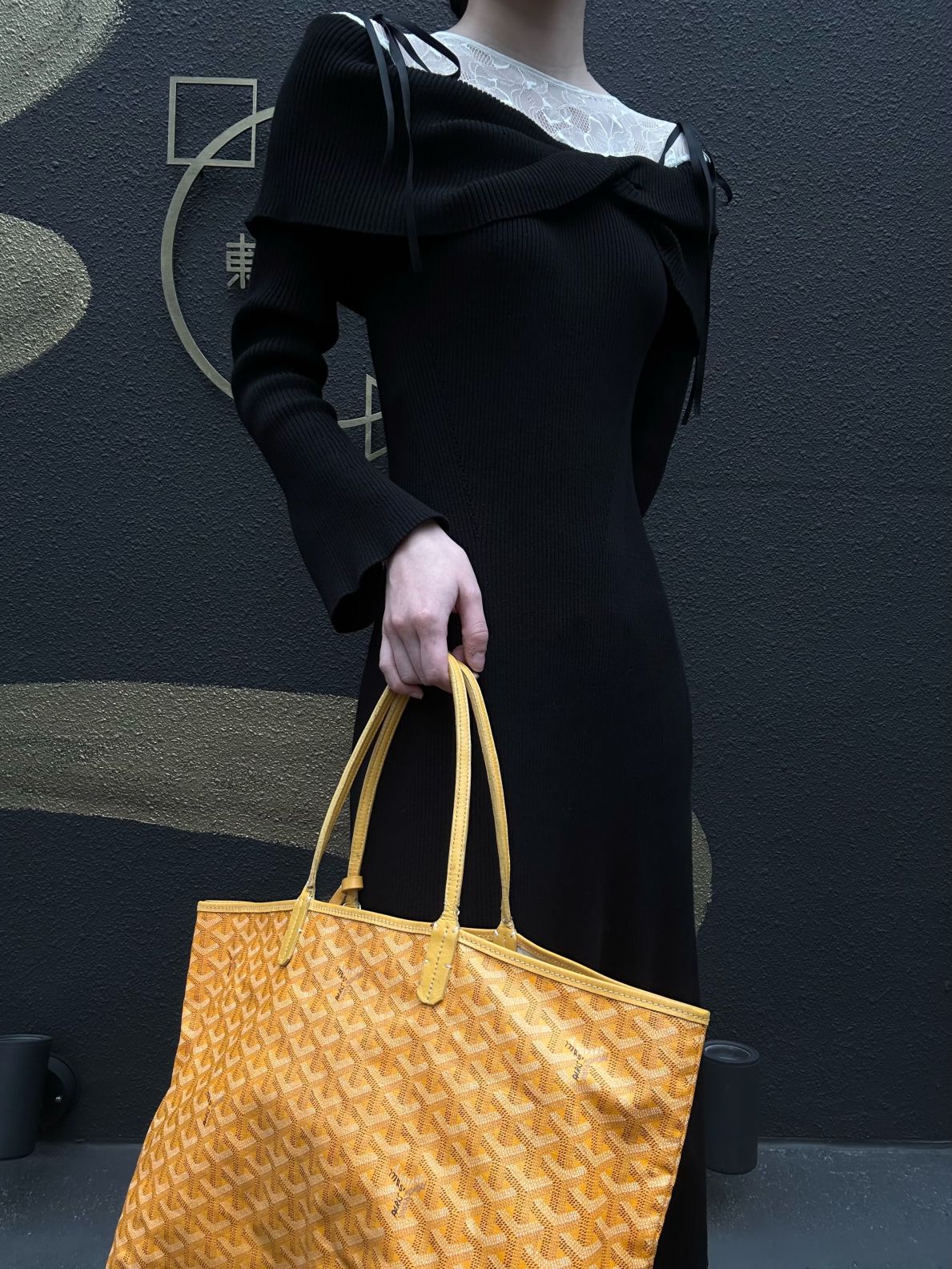 GOYARD Saint Louis GM Tote Bag Pvc Yellow With Pouch