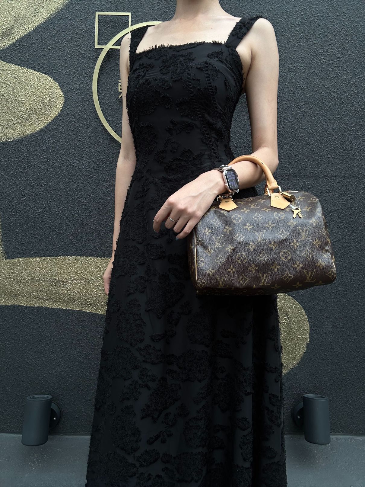  LOUIS VUITTON Monogram Speedy 25 HandbagM41528 Gold Hardware Cadena Padlock ・ 2 Keys