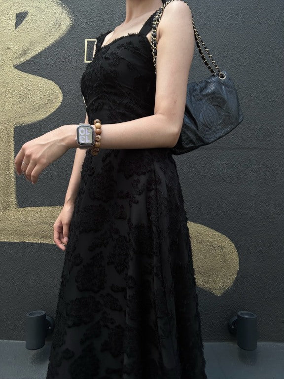 CHANEL Coco Mark Black Patent Waxed Leather Chain Flap Crossbody Bag With Gold Hardware