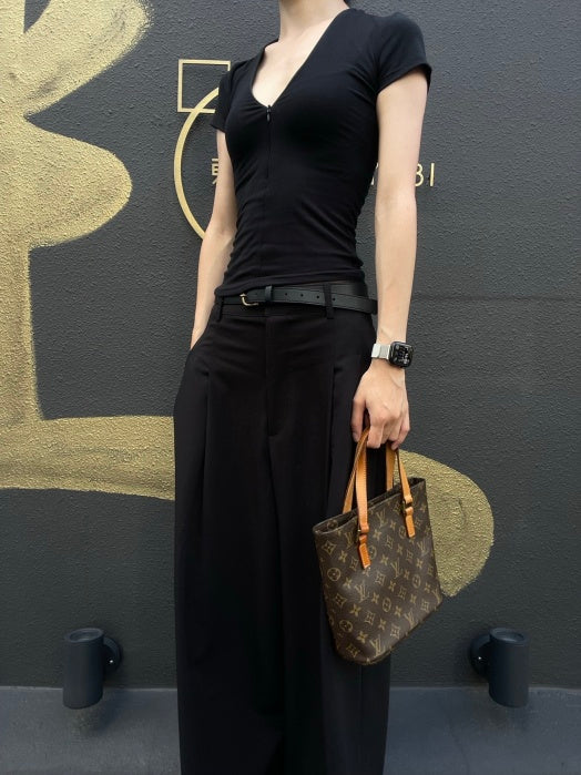 LOUISVUITTON Monogram Vivian Hand bag With the dusty bag