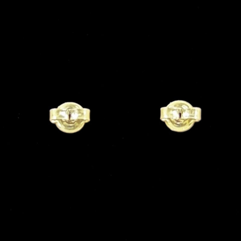 CHANEL Coco Mark Logo Earrings Accessory Silver Metal Double C Stud Pair Stamped Box