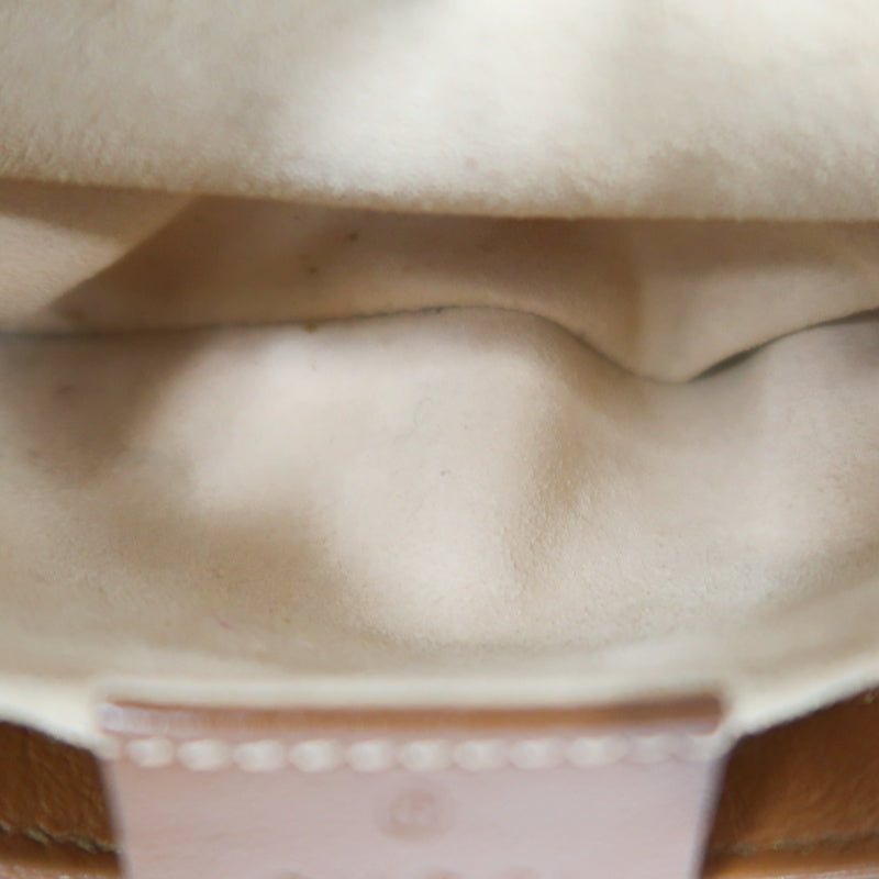 GUCCI GG Marmont Leather Shoulder Bag Brown Gold-Tone Hardware