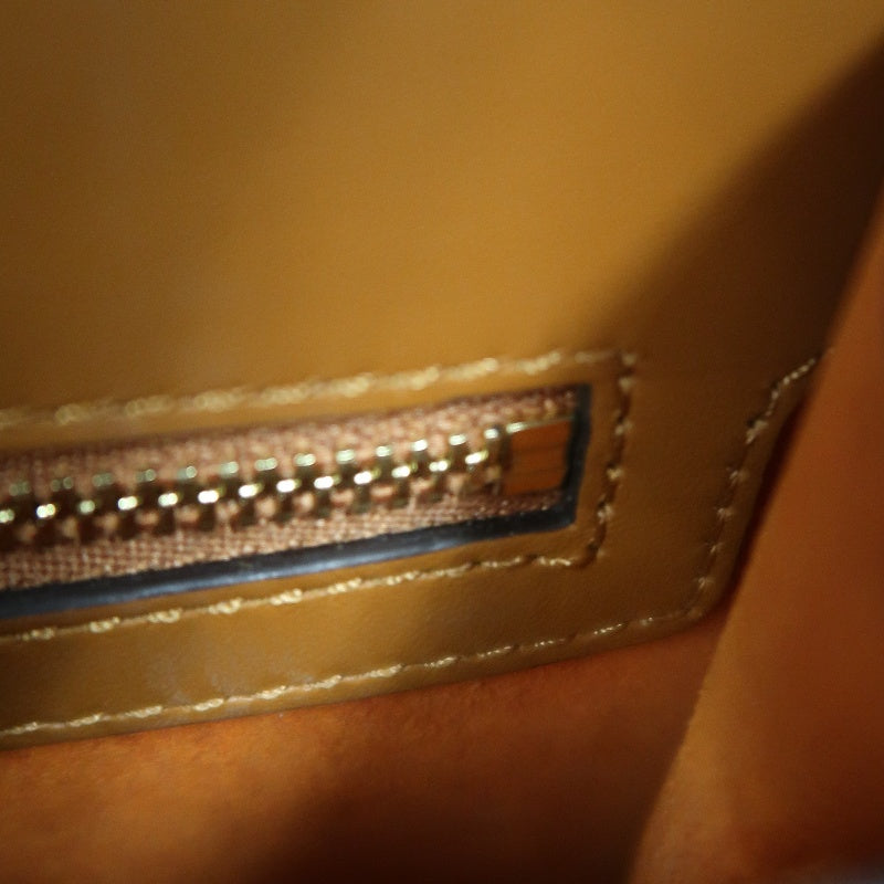 MCM Mini Postman Shoulder Bag Brown Visetos PVC Gold Hardware