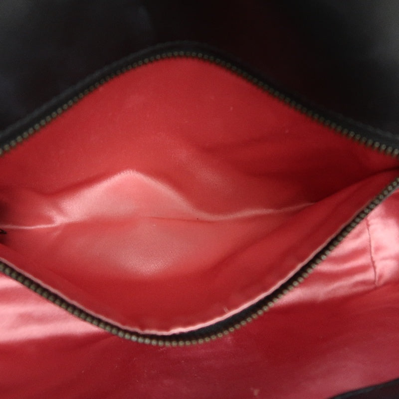 GUCCI GG Marmont Quilted Velvet Shoulder Bag Black Gold Hardware