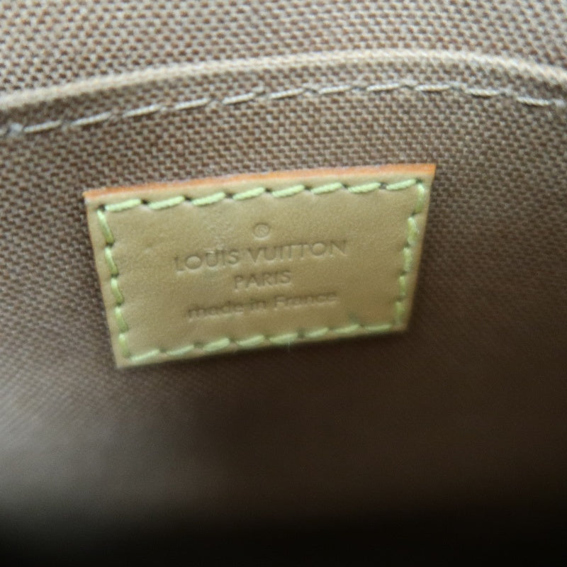 LOUIS VUITTON LV Petite Sac Pla Monogram Handbag Brown PVC With Shoulder Strap