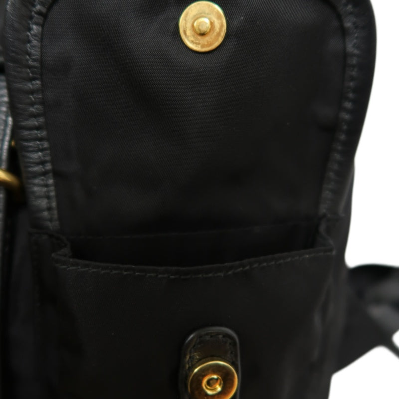 PRADA Nylon Backpack Black Gold Hardware