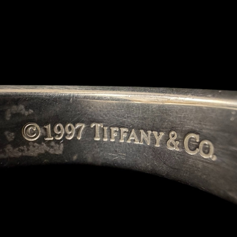 TIFFANY & Co. 1837 Narrow Bangle Accessory 925 Silver Open Cuff Total Weight Approx 43.1g Dust Bag (Stained)