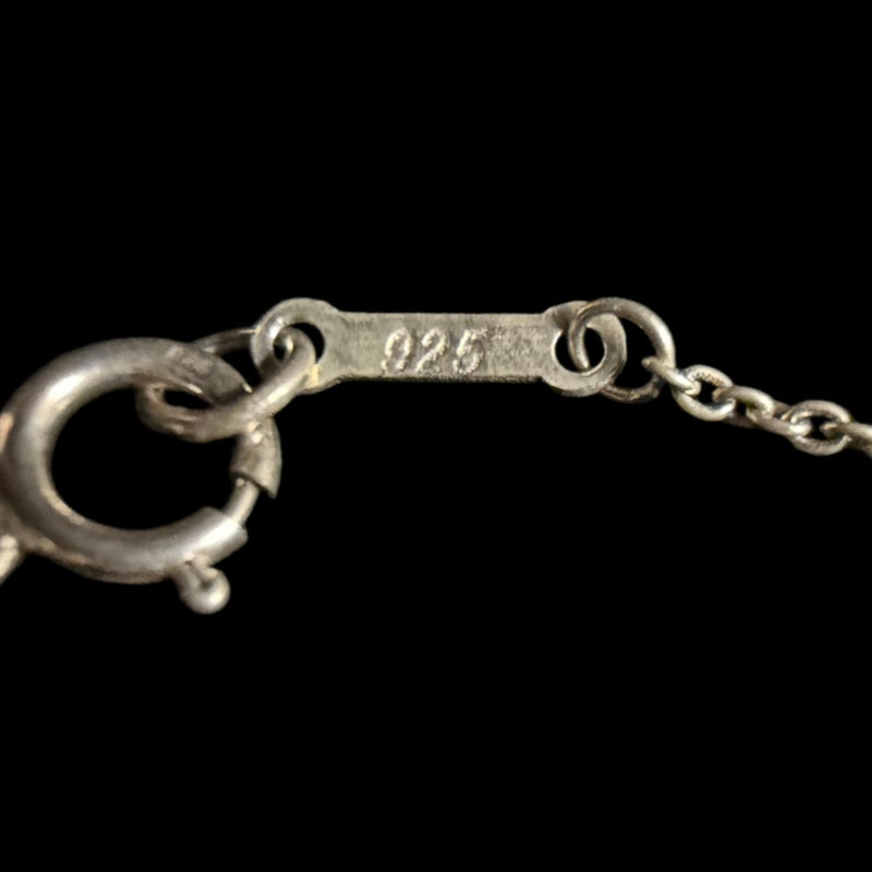 TIFFANY & Co. Fan Shell Motif 925 Sterling Silver Necklace Silver Tone