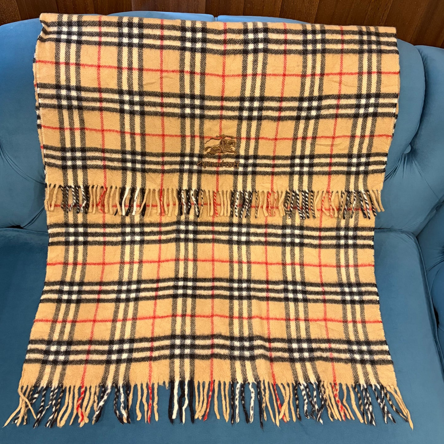 BURBERRY Nova Check Scarf Beige