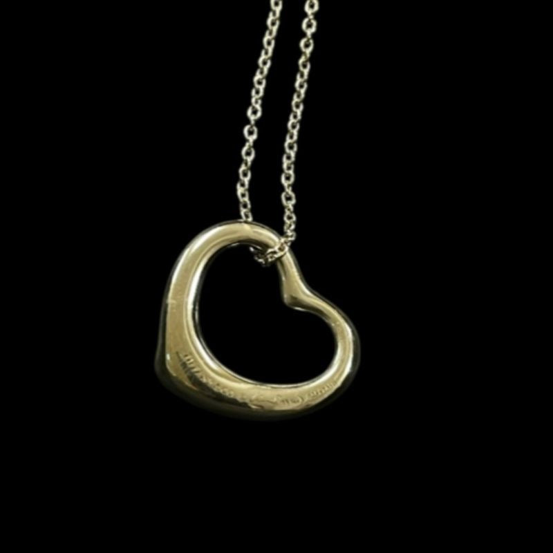 TIFFANY, Tiffany, SV, Sterling Silver 925, Open Heart, Necklace, Tiffany Necklace, Silver Heart, 925 Silver