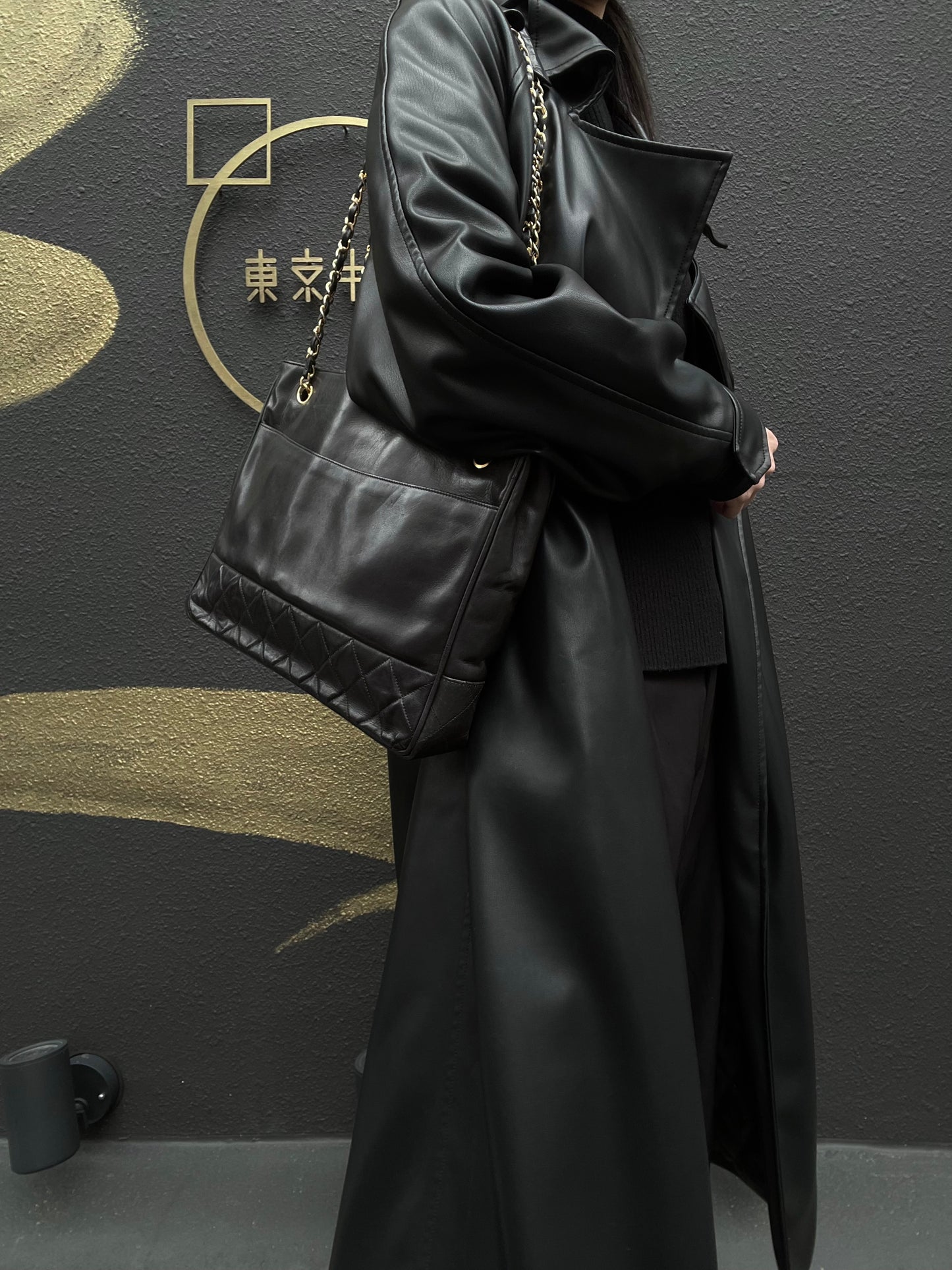CHANEL Tote Bag, Caviar Skin, Black, Gold-tone Hardware