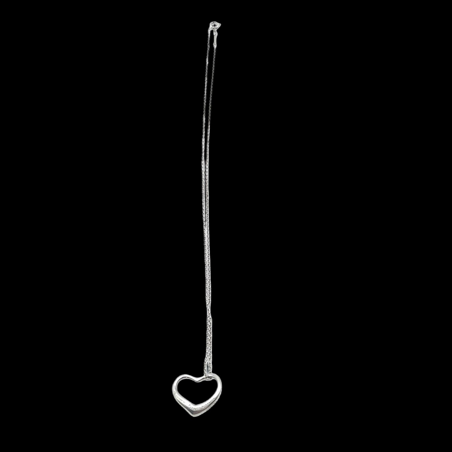 Tiffany & Co. 925 Silver Necklace, Open Heart