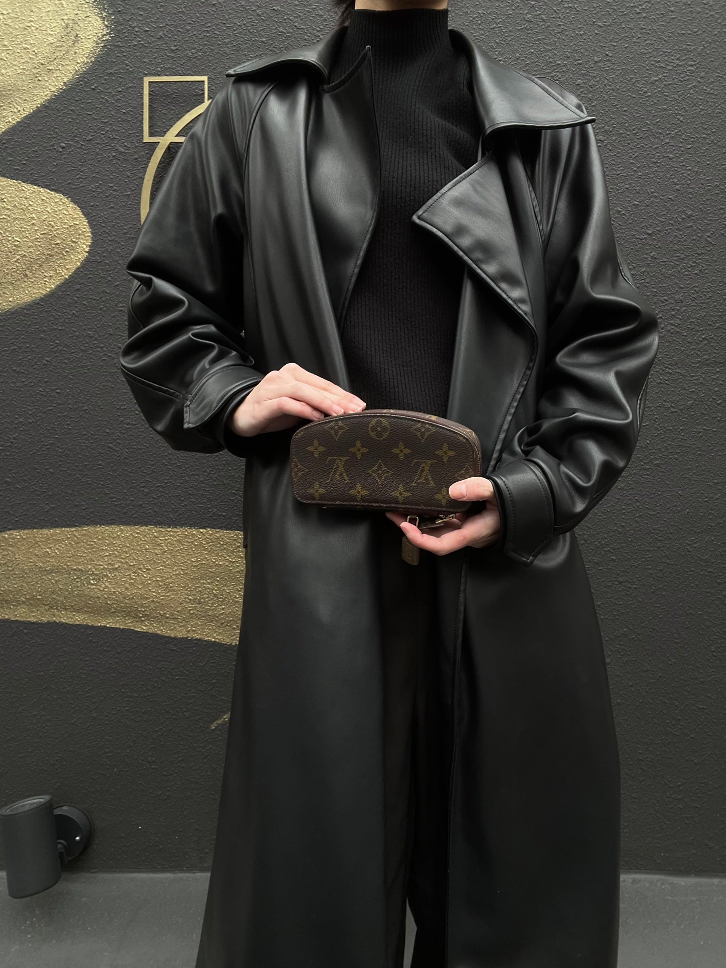 Louis Vuitton Monogram Pochette Monte Carlo PVC Half-Moon Toiletry Bag Clutch Bag