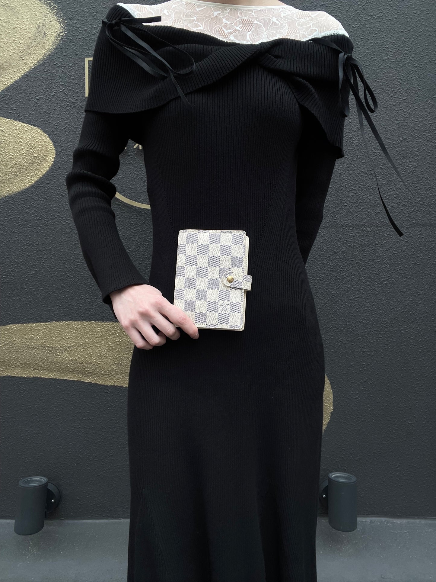 LOUIS VUITTON Damier Azur Agenda PM White Notebook Cover