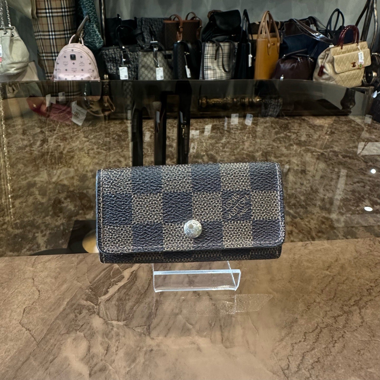 Louis Vuitton Damier Ebene Canvas Key Pouch